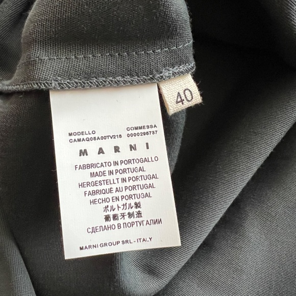 MARNI -CREW NECk BLOUSE- DARK GEEN -EUROPEAN SIZE 40 - Picture 4 of 8